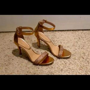 Rose Gold Crystal Heels size 9